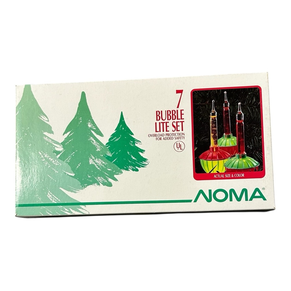 NOMA Holiday Bubble Light Set - Red and Green